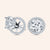“Rachel”  8.5ct Round Cut Halo Stud Earrings and Jackets