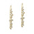 "Cluster Love" Threader Drop Earrings - Gold Vermeil over Sterling Silver