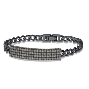 "Legacy Delight" 4.9 ctw Pave ID Curb Link Bracelet More Colors