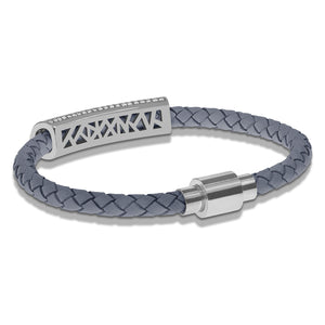 "Icon Forever" Woven Genuine Leather Bracelet