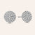 "Perfect Touch" 1.2ctw Pave Circle Stud Earrings