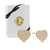 "Secret Love" 2.0ctw Pave Heart Stud Earrings