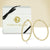 “The Grand” 18K Gold PLated Pave Crystal Inside-outside Hoop Earrings