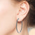 “1 Row Grand” 1.1ctw  Inside-outside Hoop Earrings