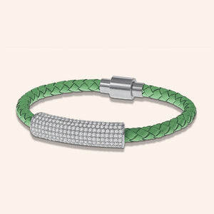 "Icon Forever" Woven Genuine Leather Bracelet