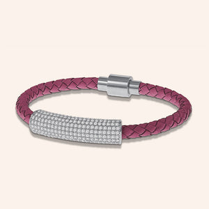 "Icon Forever" Woven Genuine Leather Bracelet