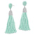 “Time to Tassel” Pave Crystals & Seed Beads Drop Earrings