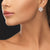 "Glitz and Glam"  4.6ctw Pave Concave Diamond Shape Post Earrings
