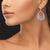 "Heartstrings" 4.7ctw Pave Open Drop Dangling Earrings