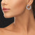 "Baguette Perfection" 3.5ctw Prong-Set Baguette Circle Shape Earrings