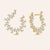 "Baguette Perfection" 3.5ctw Prong-Set Baguette Circle Shape Earrings