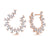 "Baguette Perfection" 3.5ctw Prong-Set Baguette Circle Shape Earrings