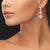 "Princess Glitz" 3.2 ctw Micro-Pave Stations Drop Earrings