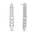 "Precious Diva" 3.2ctw Pave  Stations Drop Earrings