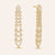 "Precious Diva" 3.2ctw Pave  Stations Drop Earrings