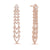"Precious Diva" 3.2ctw Pave  Stations Drop Earrings