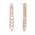 "Precious Diva" 3.2ctw Pave  Stations Drop Earrings