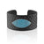 "Exotic Confidence" Micro-Pave  Genuine Leather Adjustable Cuff