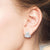 "Pearl Bloom" 2.7CTW Baguette Stud Earrings