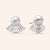 "Pearl Bloom" 2.7CTW Baguette Stud Earrings