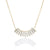 "Baguette Illusions" 1.7CTW Baguette Curved Bar Necklace