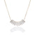 "Baguette Illusions" 1.7CTW Baguette Curved Bar Necklace