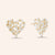 "Take my Heart Away" 4.9CTW Baguette Cluster Post Earrings