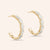 "Endless Beauty" 4.1CTW Baguette Hoop Earrings