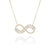 "Endless Beauty" 3.5CTW Baguette Infinity Sign Necklace