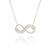 "Endless Beauty" 3.5CTW Baguette Infinity Sign Necklace