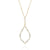 "Moonlight Sparkle" 1.4CTW Baguette Open Marquise Pendant Necklace