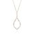 "Moonlight Sparkle" 1.4CTW Baguette Open Marquise Pendant Necklace