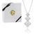 "Hierarchy Delight" 2.6CTW Baguette Graduated Diamond Shape Pendant Necklace