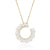 "Open-Hearted" 3.2CTW Pear Cut Circle Shape Pendant Necklace- More Colors