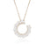"Open-Hearted" 3.2CTW Pear Cut Circle Shape Pendant Necklace- More Colors