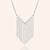 "Stream of Gleam" 2.0CTW Baguette Dangling Necklace