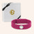 "Radiate Love" Genuine Leather Magnetic Closure Charm Bracelet