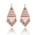 "Trillian" Handcrafted Woven Beaded Drop Earrings