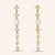 "Majestic Blush" 2.0CTW Pear & Round Cut Linear Drop Earrings