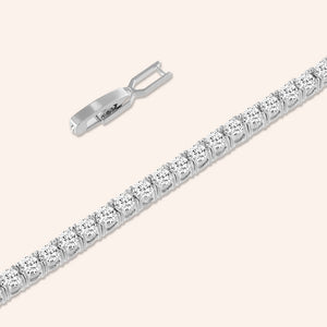 "Truly Yours" 6.5CTW Round Cut Tennis Bracelet - Includes Extender