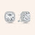 “My Darling” 8CT Cushion Cut Halo Stud Earrings