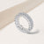 "ETERNAL STAPLE" 5.75CTW BAGUETTE CUT ETERNITY BAND RING - SILVER