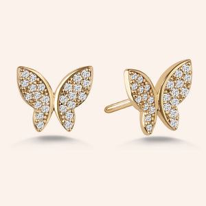 “Princess Legacy” 2.6CTW Pave Butterfly Design Post Earrings