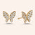 “Princess Legacy” 2.6CTW Pave Butterfly Design Post Earrings