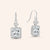 "Stunning Dangles" 6.5CTW Princess Cut Dangle Earrings