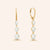 "What a Dangle" 4CTW Graduated 3 Oval Cut Stones Drop Earring