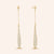 "Naomi" 1.6CTW Micro-Pave Linear Drop Earrings