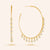 "Summer Love" 1.0ctw  Dangles Hoop Earrings
