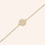 "Full Moon" 0.8CTW Pave Circle Bracelet - Sterling Silver / Gold Vermeil