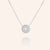 "To Have and to Hold" 1.0CTW Pave Circle Cut-out Cross Necklace- Sterling Silver / Gold Vermeil